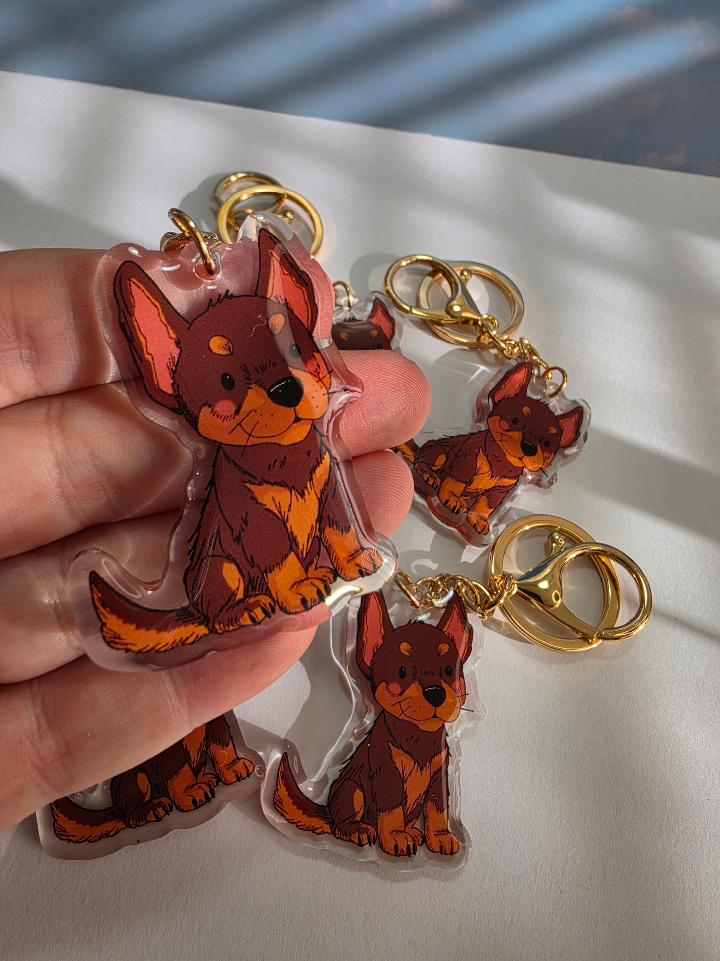 Pet Keychain 027 - Red - Kelpie