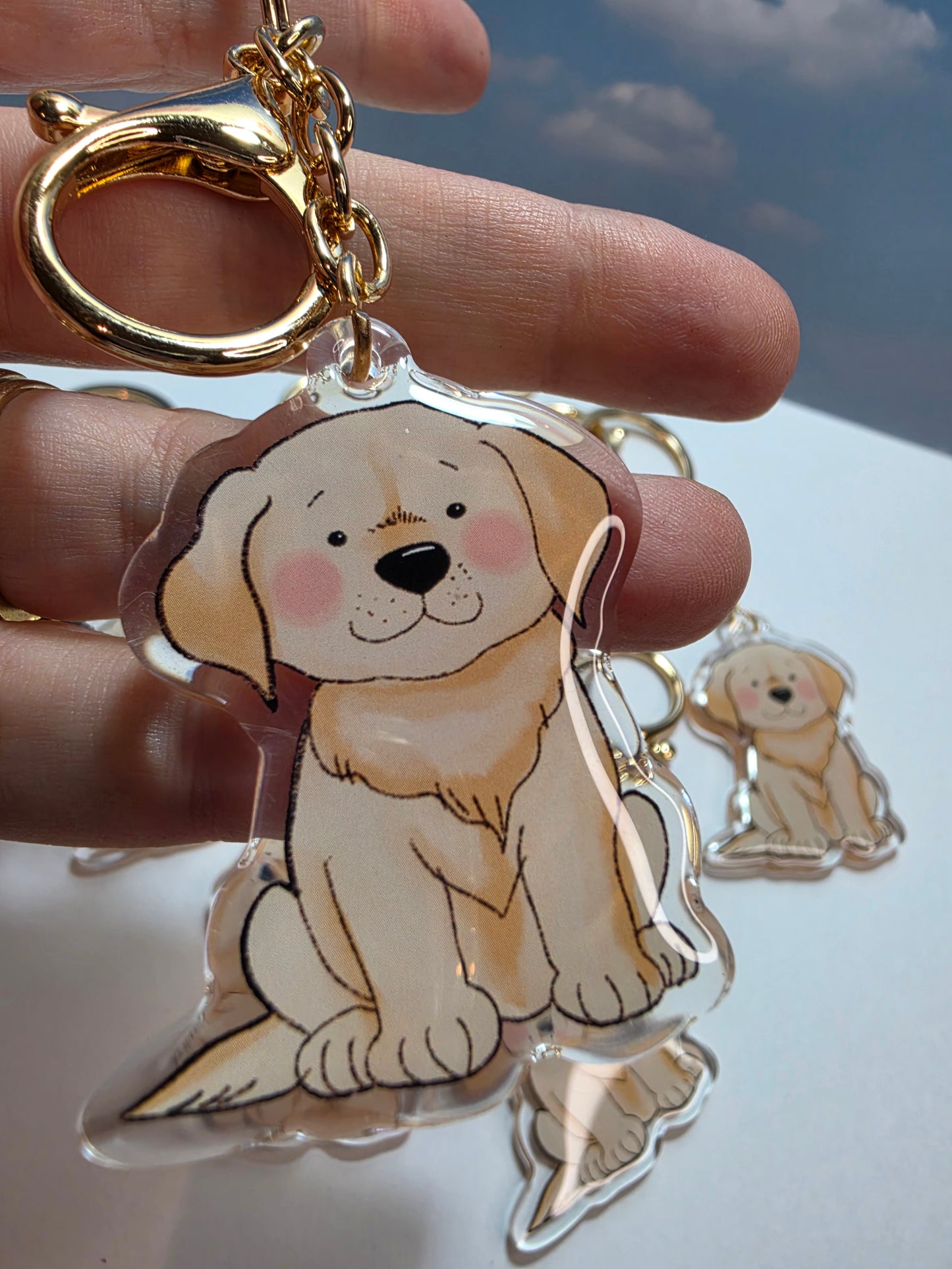 Pet Keychain 014 - Golden - Labrador Retriever