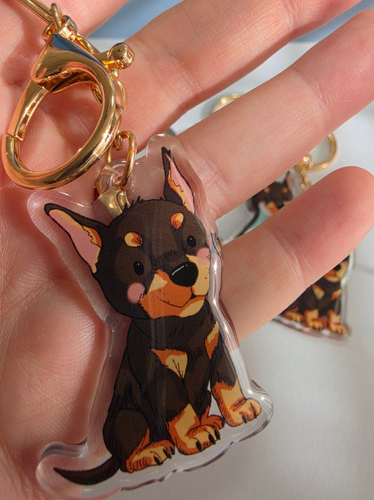 Pet Keychain 030 - Doberman