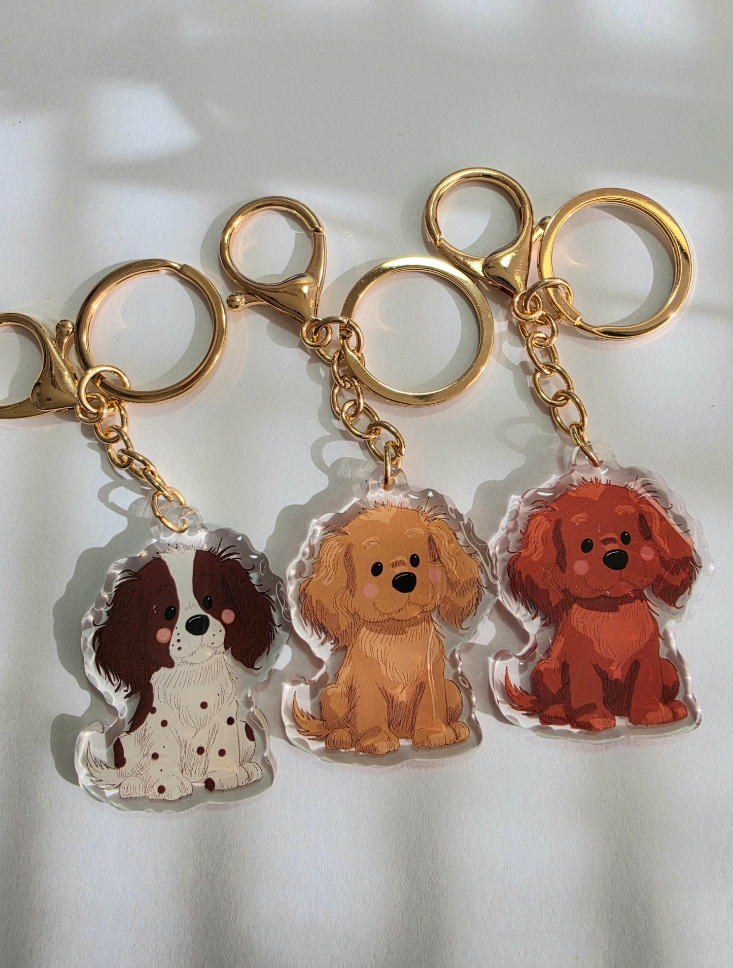 Pet Keychain 061 - Brown and White - Springer Spaniel