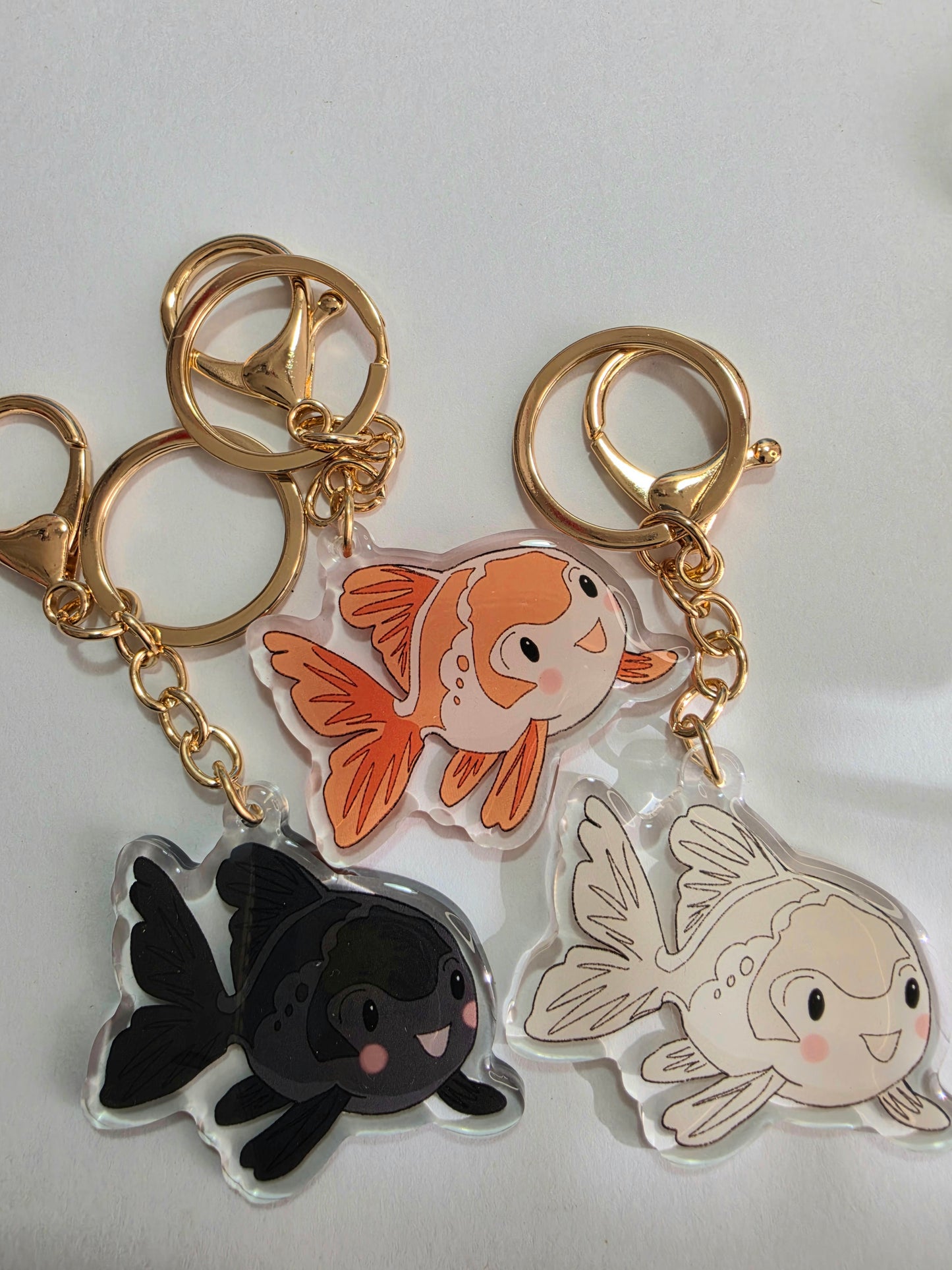 Pet Keychain 098 - Orange - Fish
