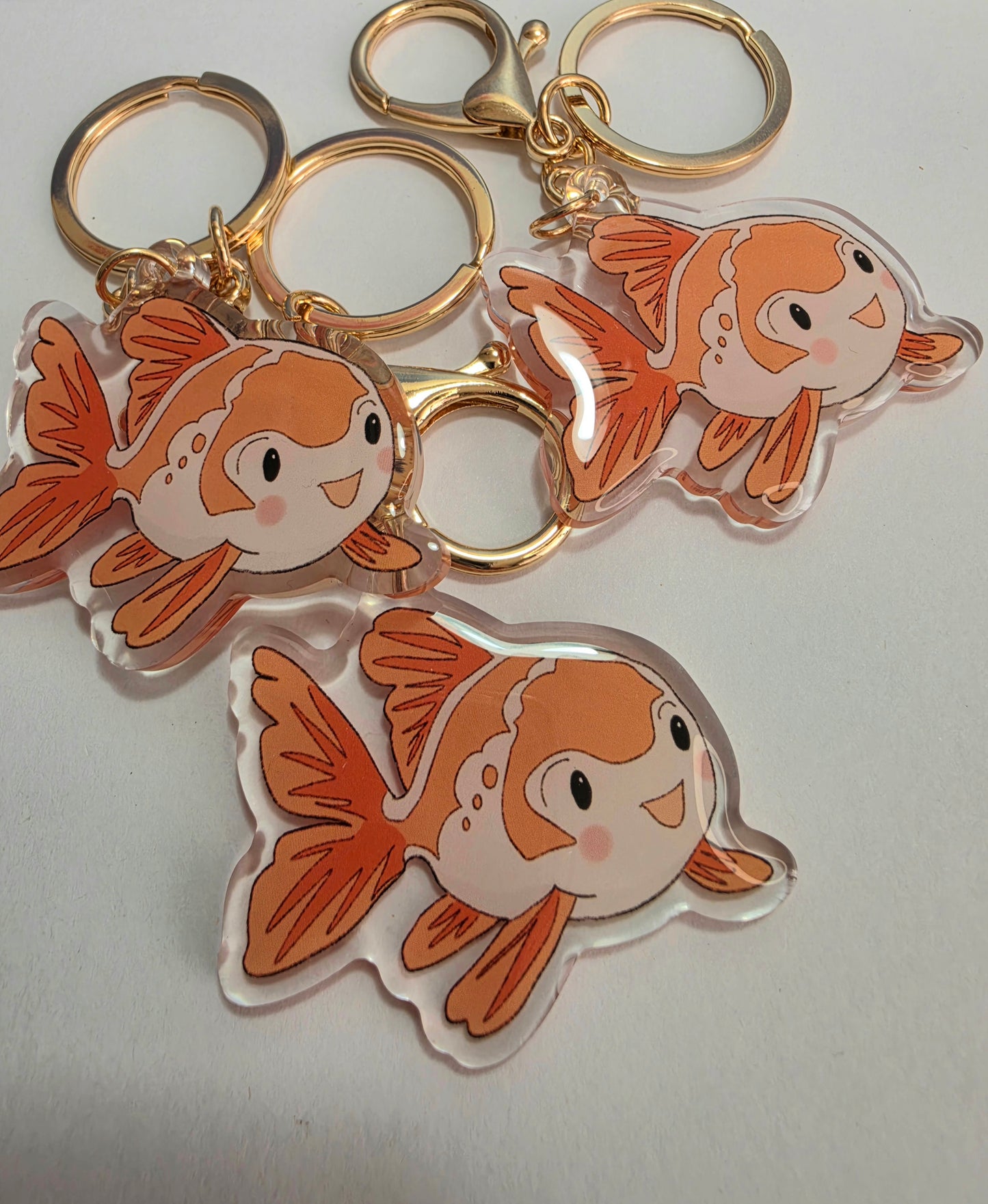 Pet Keychain 098 - Orange - Fish