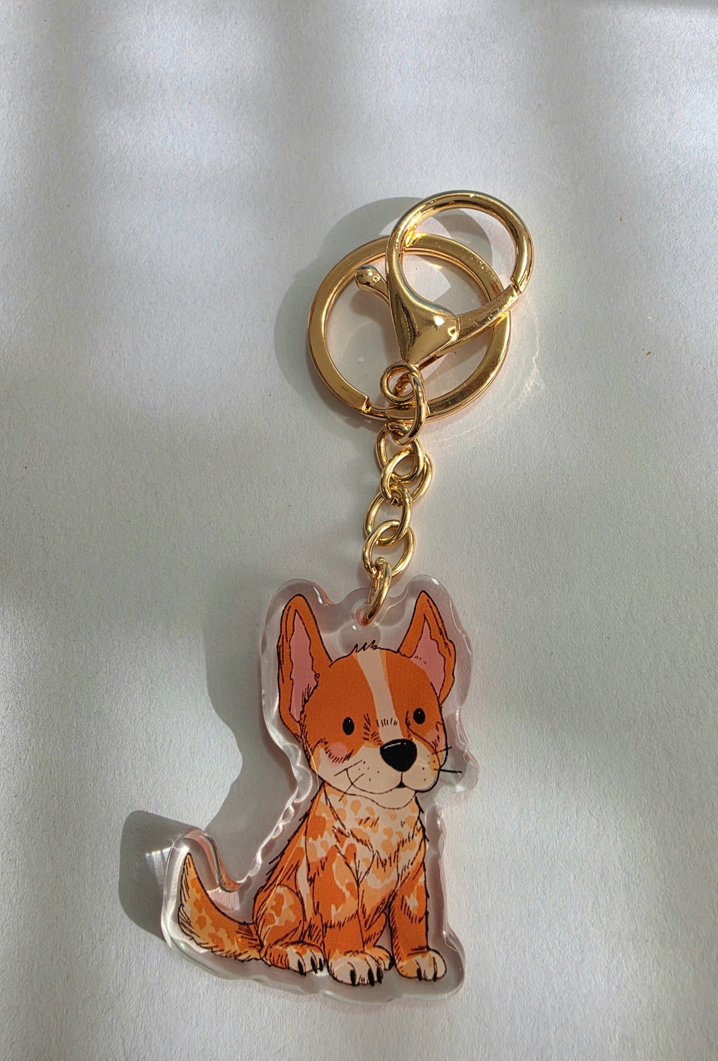 Pet Keychain 032 - Red - Heeler