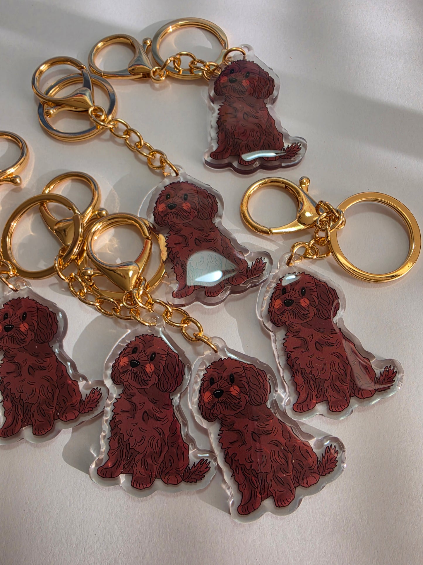 Pet Keychain 020 - Brown - Cavoodle