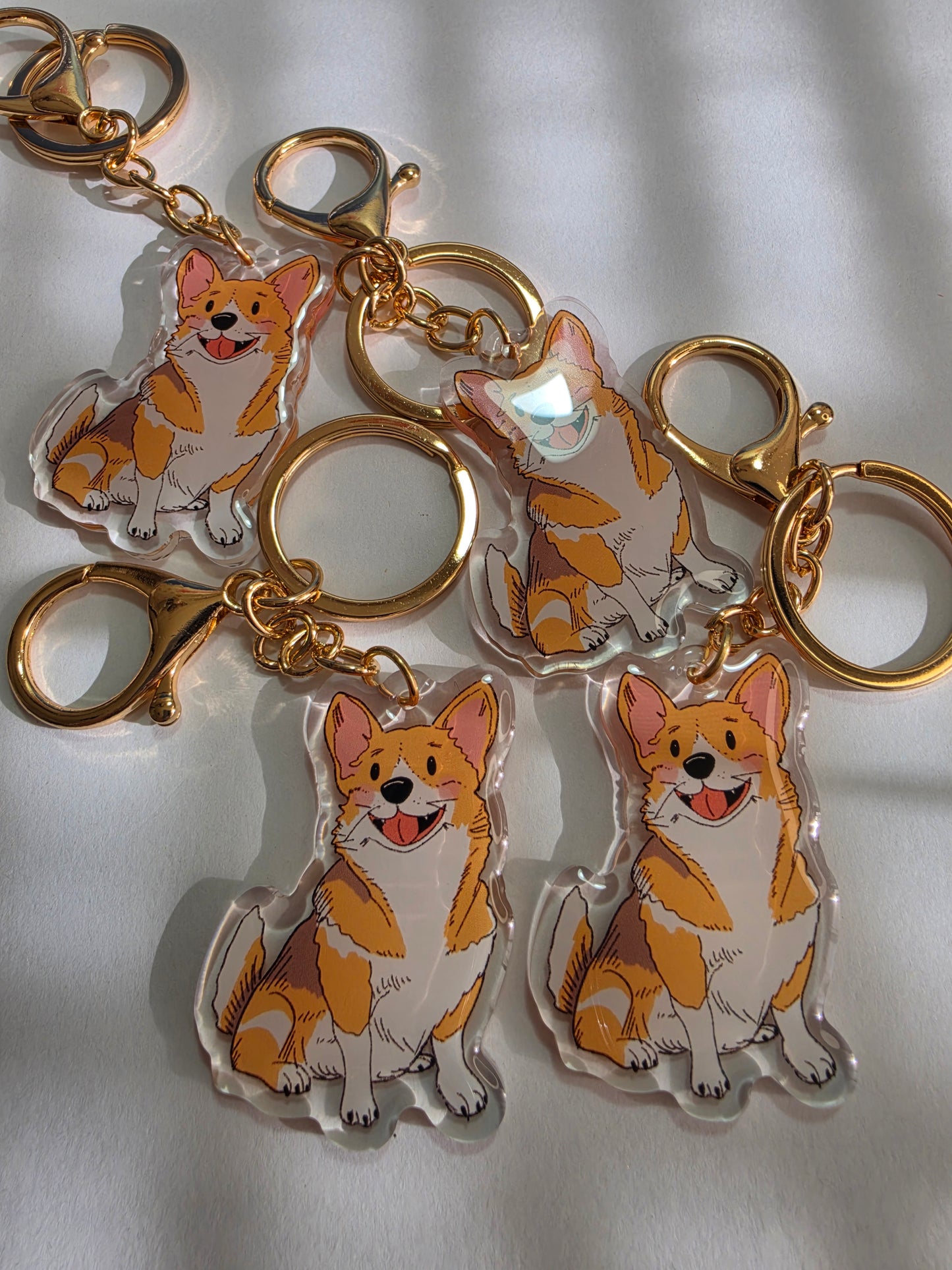 Pet Keychain 064 - Fawn - Corgi