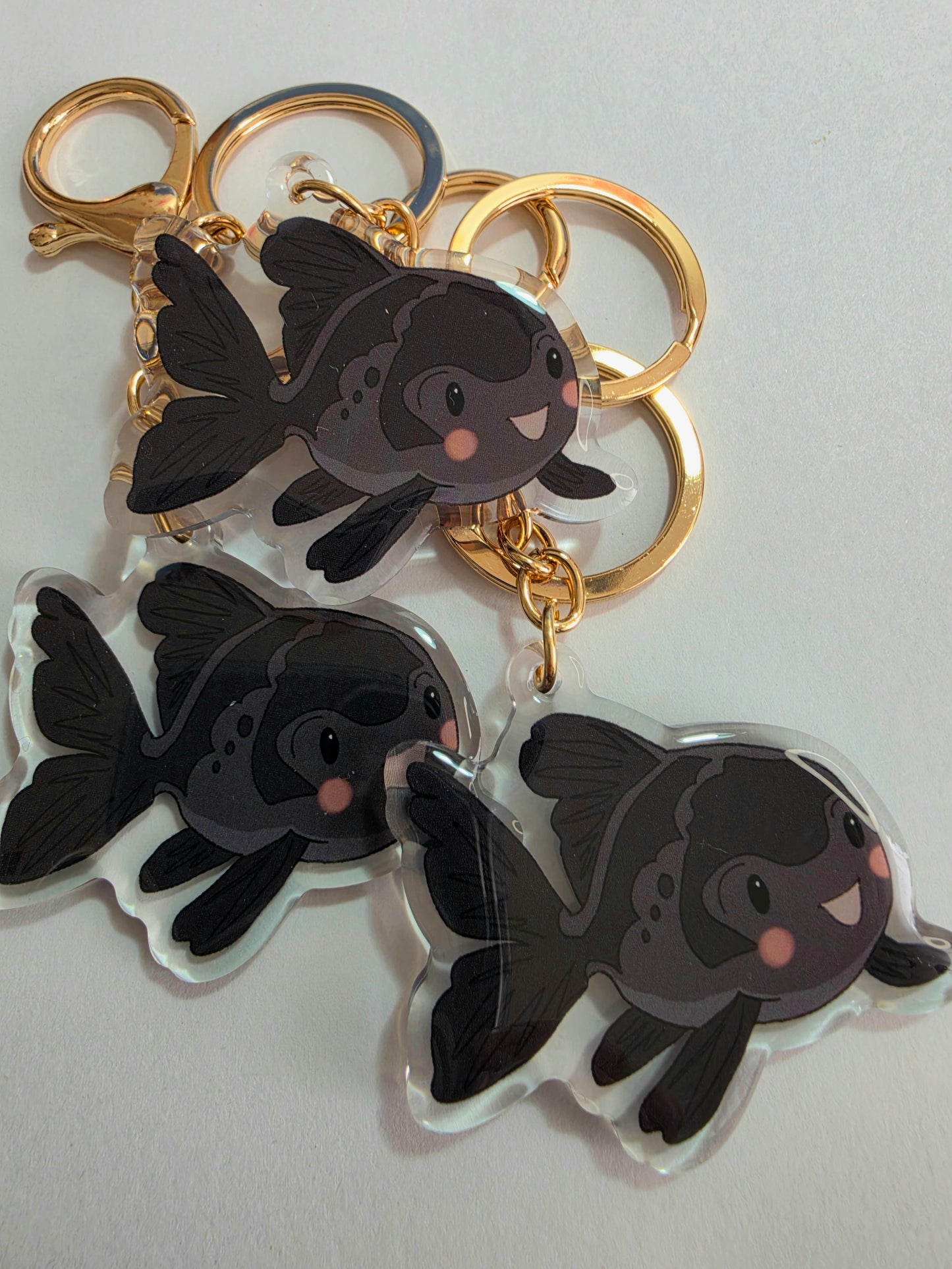 Pet Keychain 097 - Black - Fish