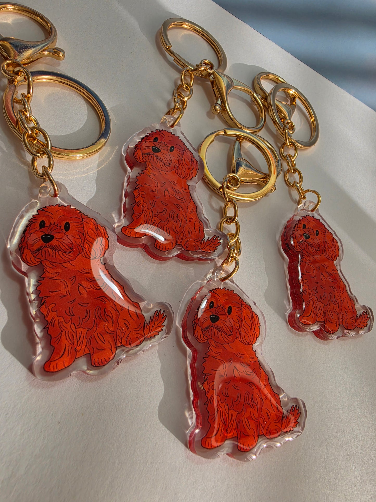 Pet Keychain 018 - Red - Cavoodle