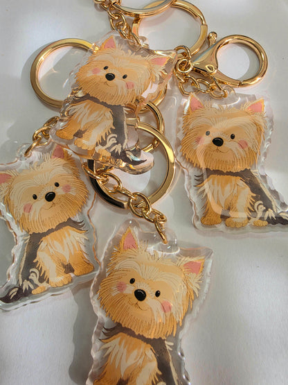 Pet Keychain 053 - Fawn - Yorkshire Terrier