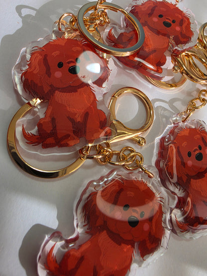 Pet Keychain 062 - Red - Spaniel