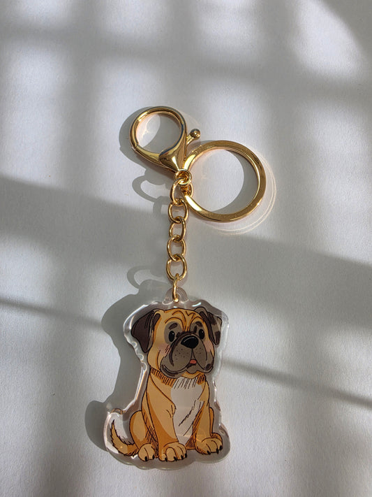 Pet Keychain 041 - Fawn - Bull Mastiff
