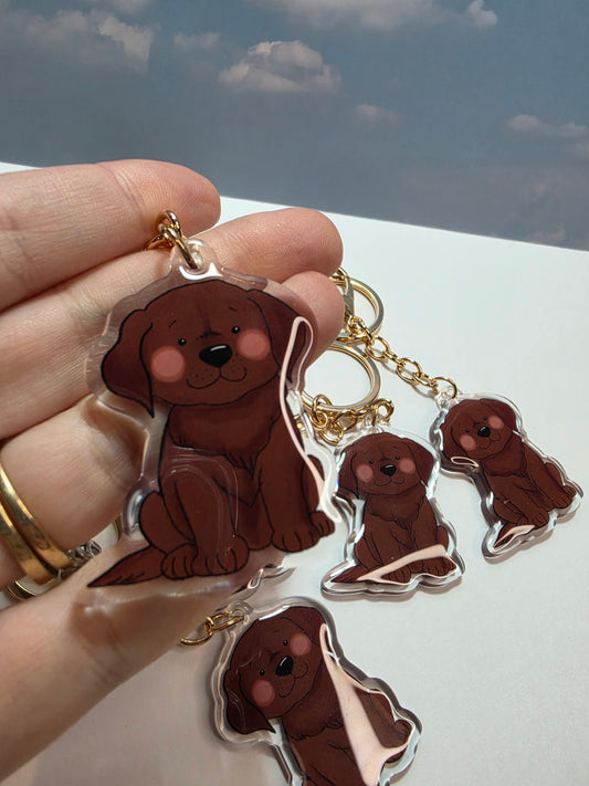 Pet Keychain 013 - Chocolate - Labrador Retriever
