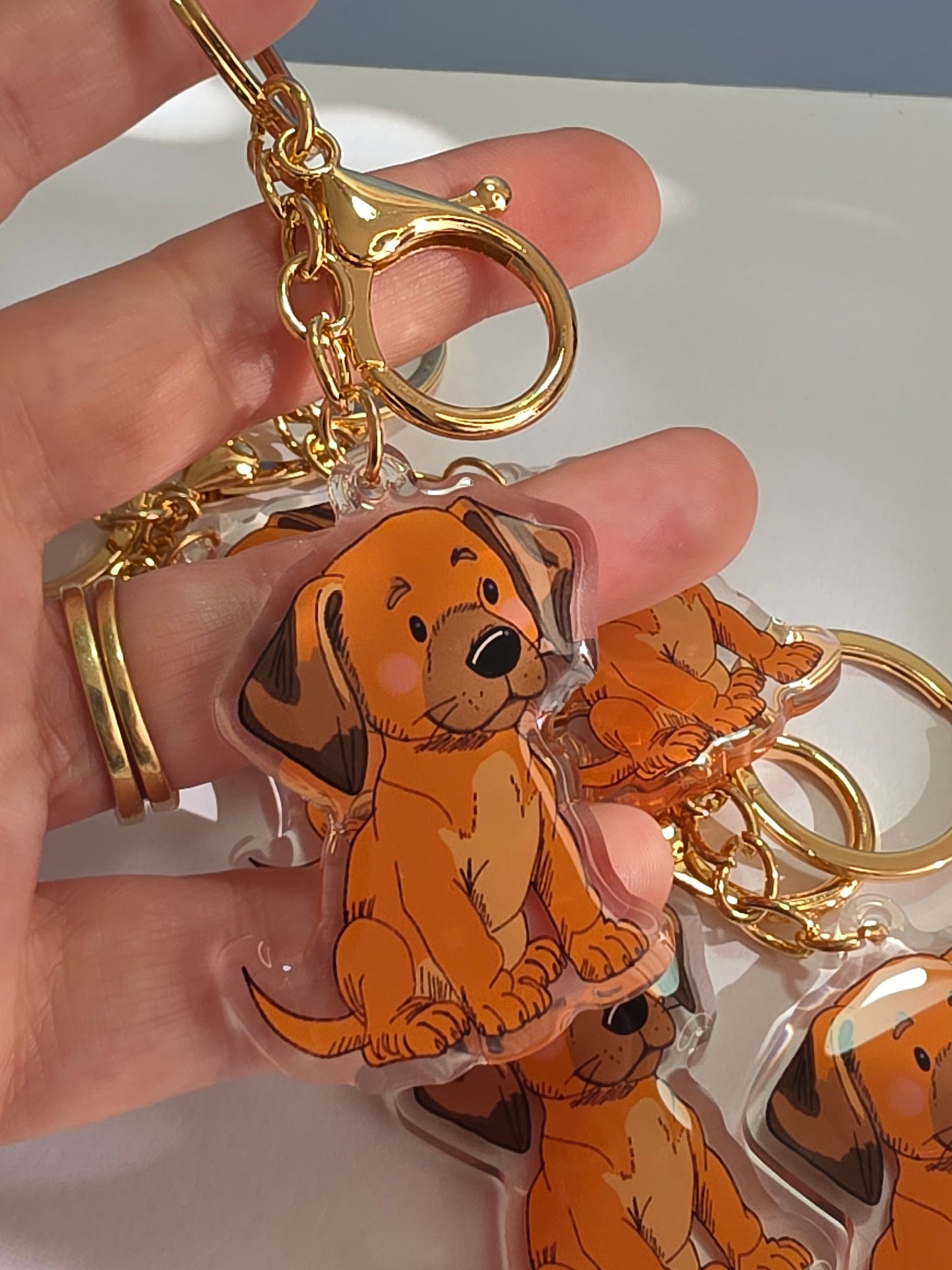 Pet Keychain 072 - Tan - Rhodesian Ridgeback