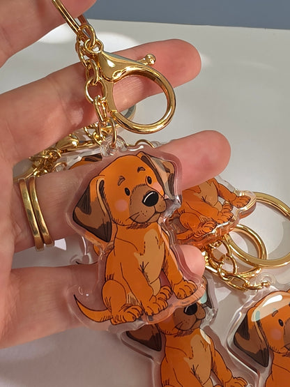 Pet Keychain 072 - Tan - Rhodesian Ridgeback