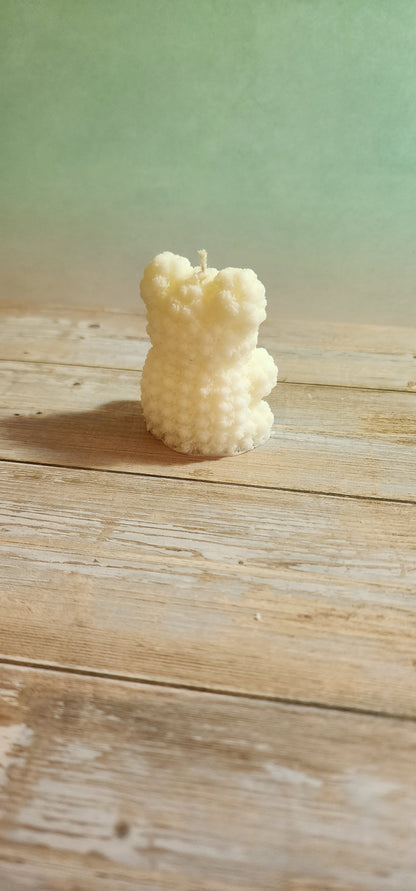 Teddy Bear Pillar Candle