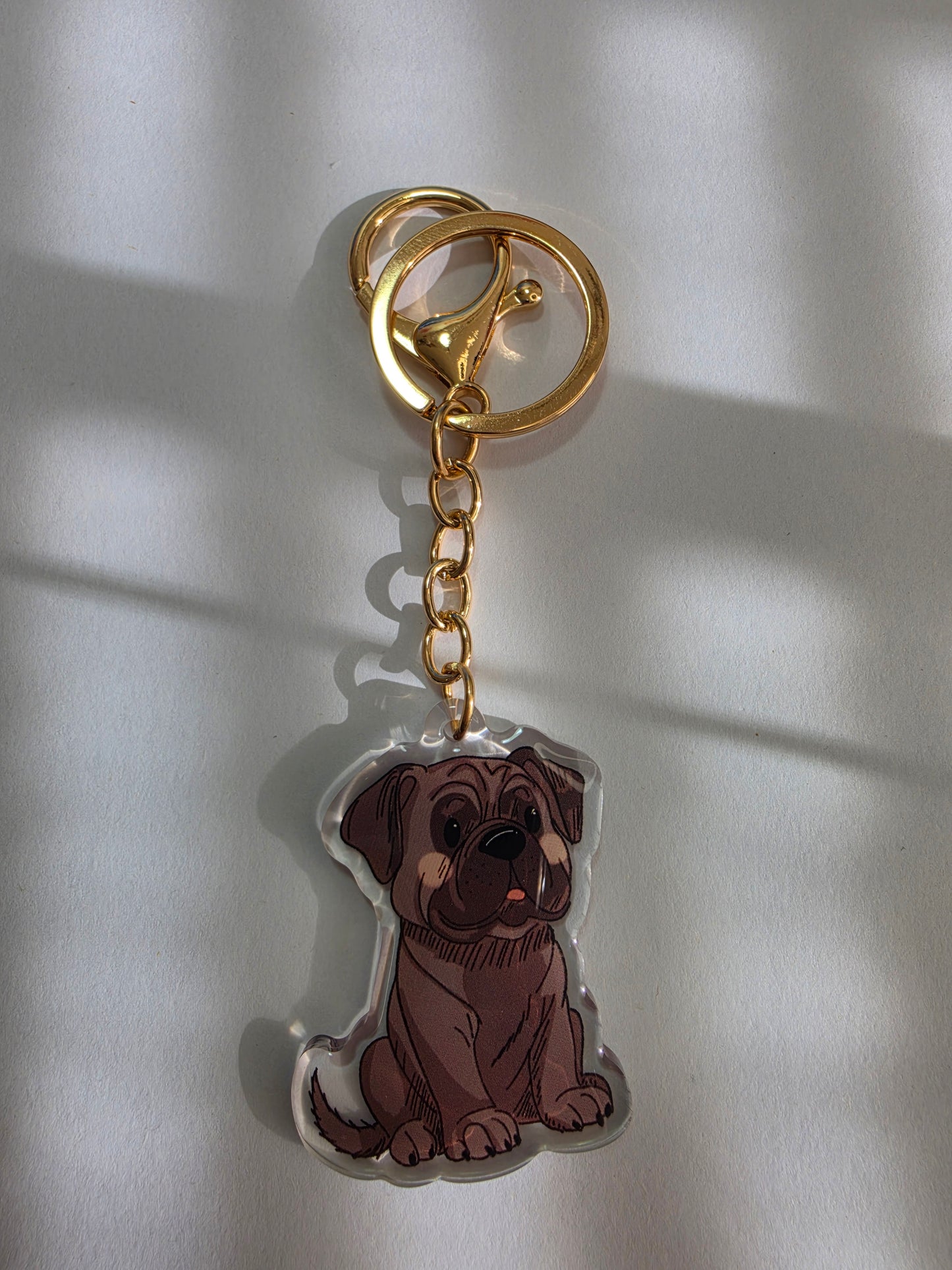 Pet Keychain 042 - Dark - Bull Mastiff