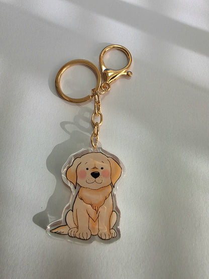 Pet Keychain 014 - Golden - Labrador Retriever