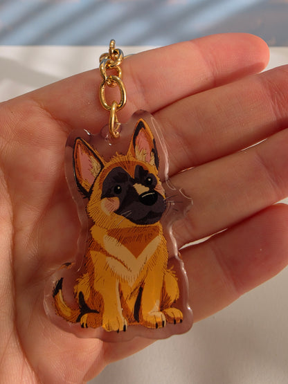 Pet Keychain 022 - Belgian Malanois