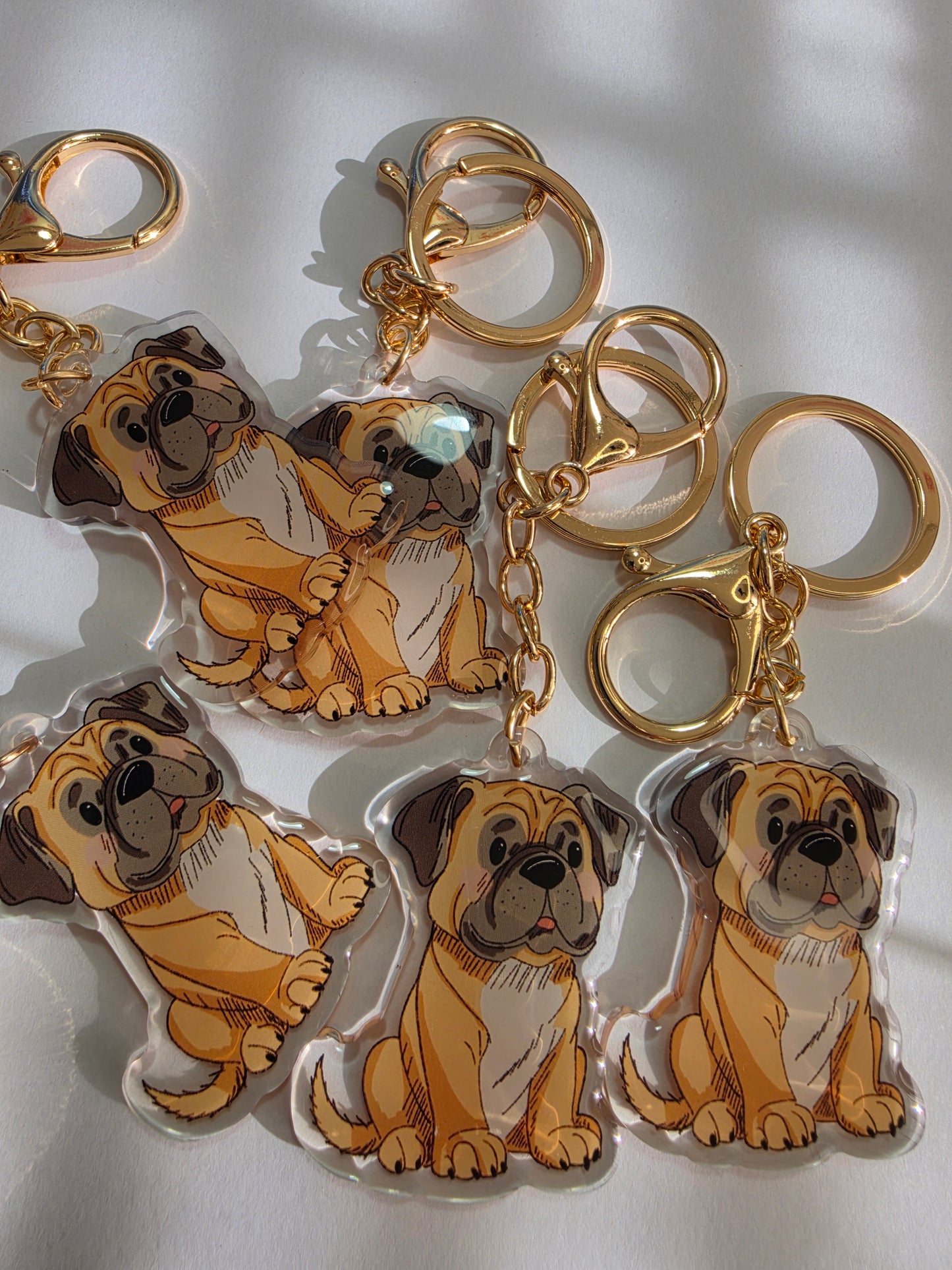 Pet Keychain 041 - Fawn - Bull Mastiff