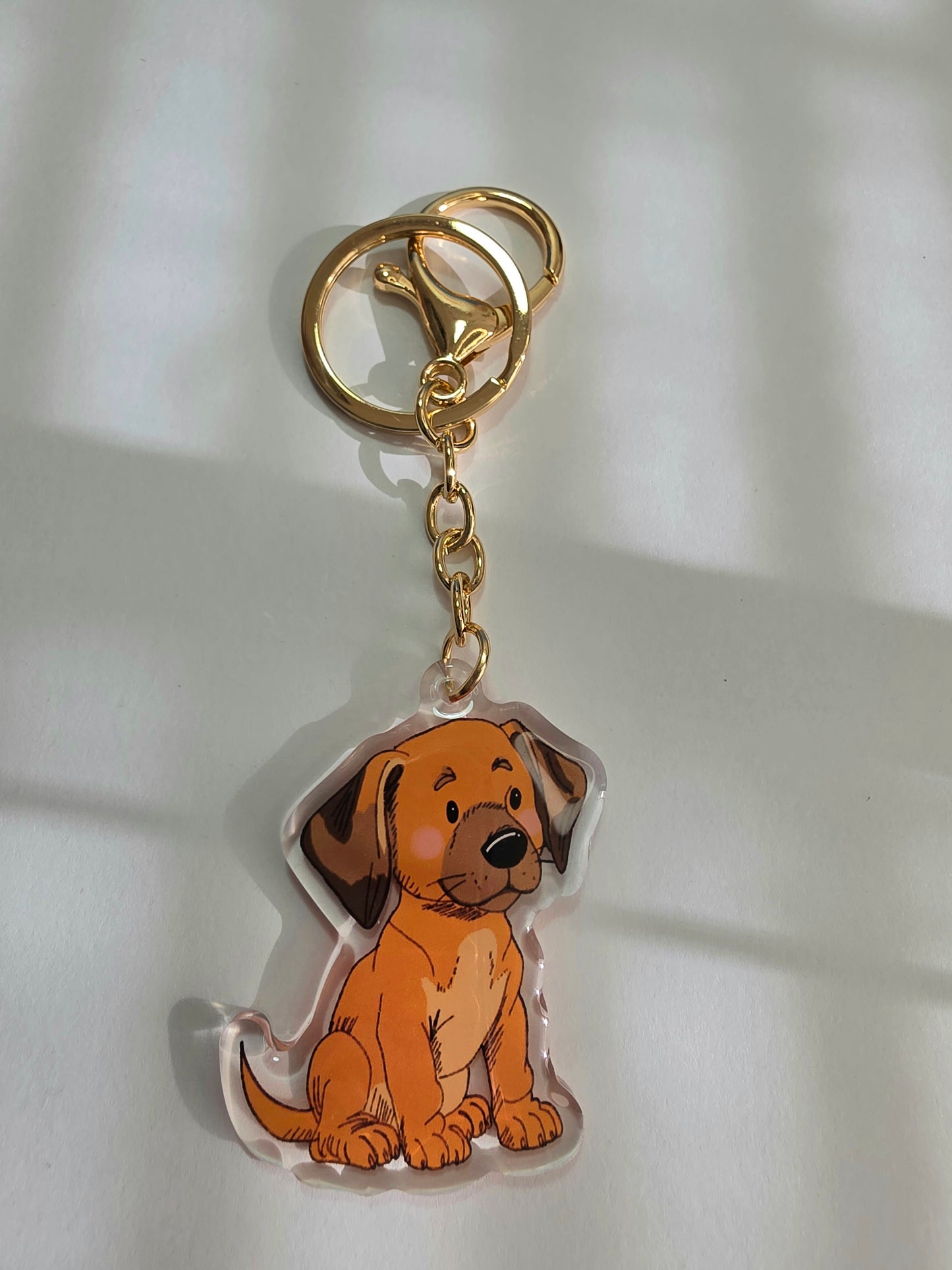 Pet Keychain 072 - Tan - Rhodesian Ridgeback