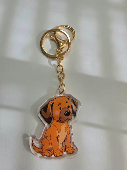 Pet Keychain 072 - Tan - Rhodesian Ridgeback