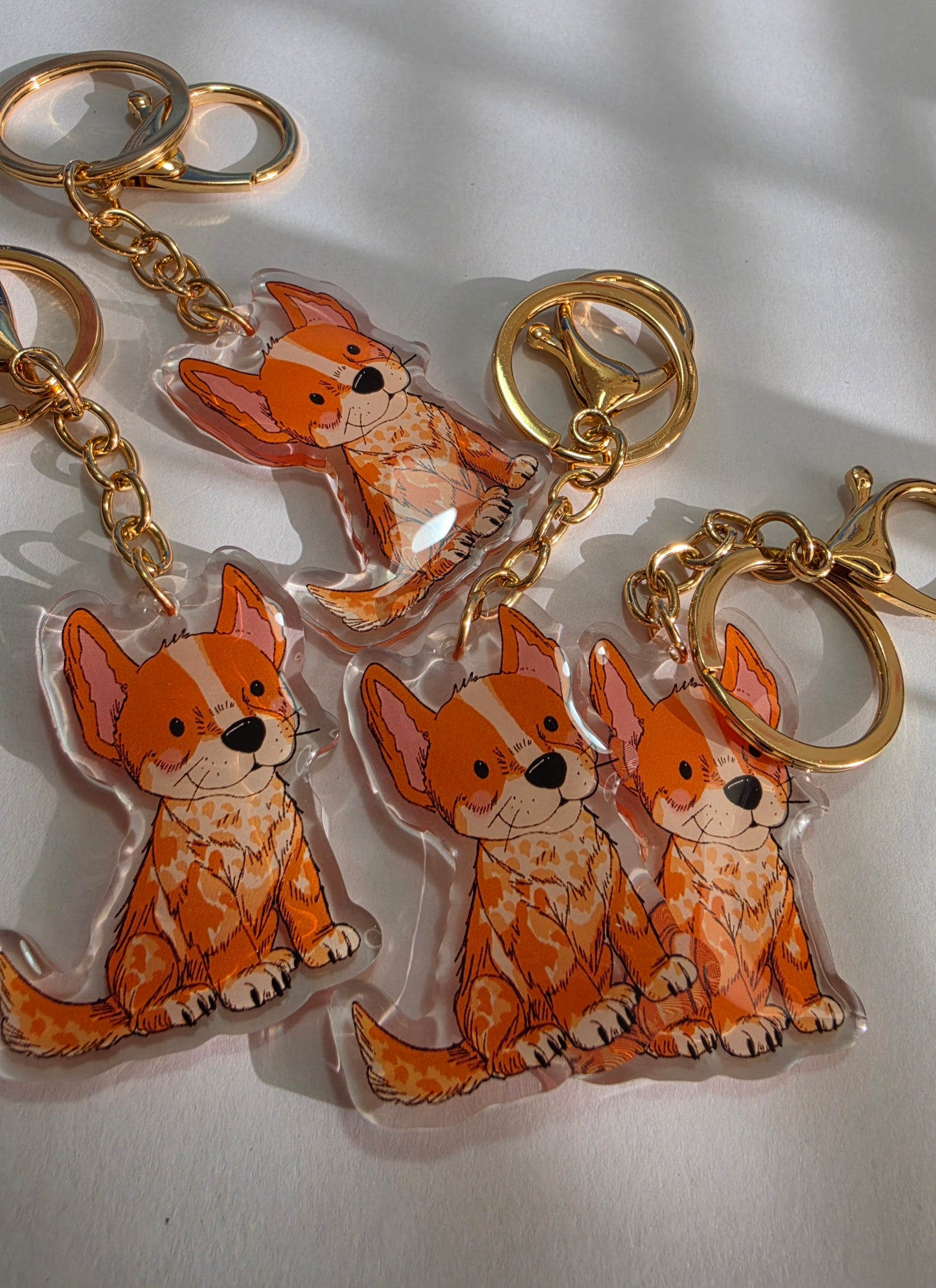 Pet Keychain 032 - Red - Heeler