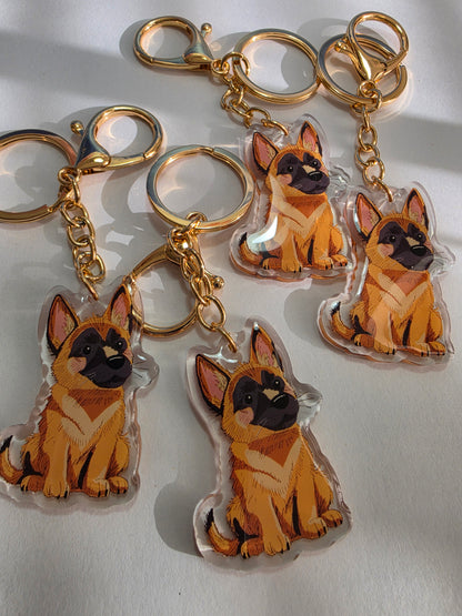 Pet Keychain 022 - Belgian Malanois