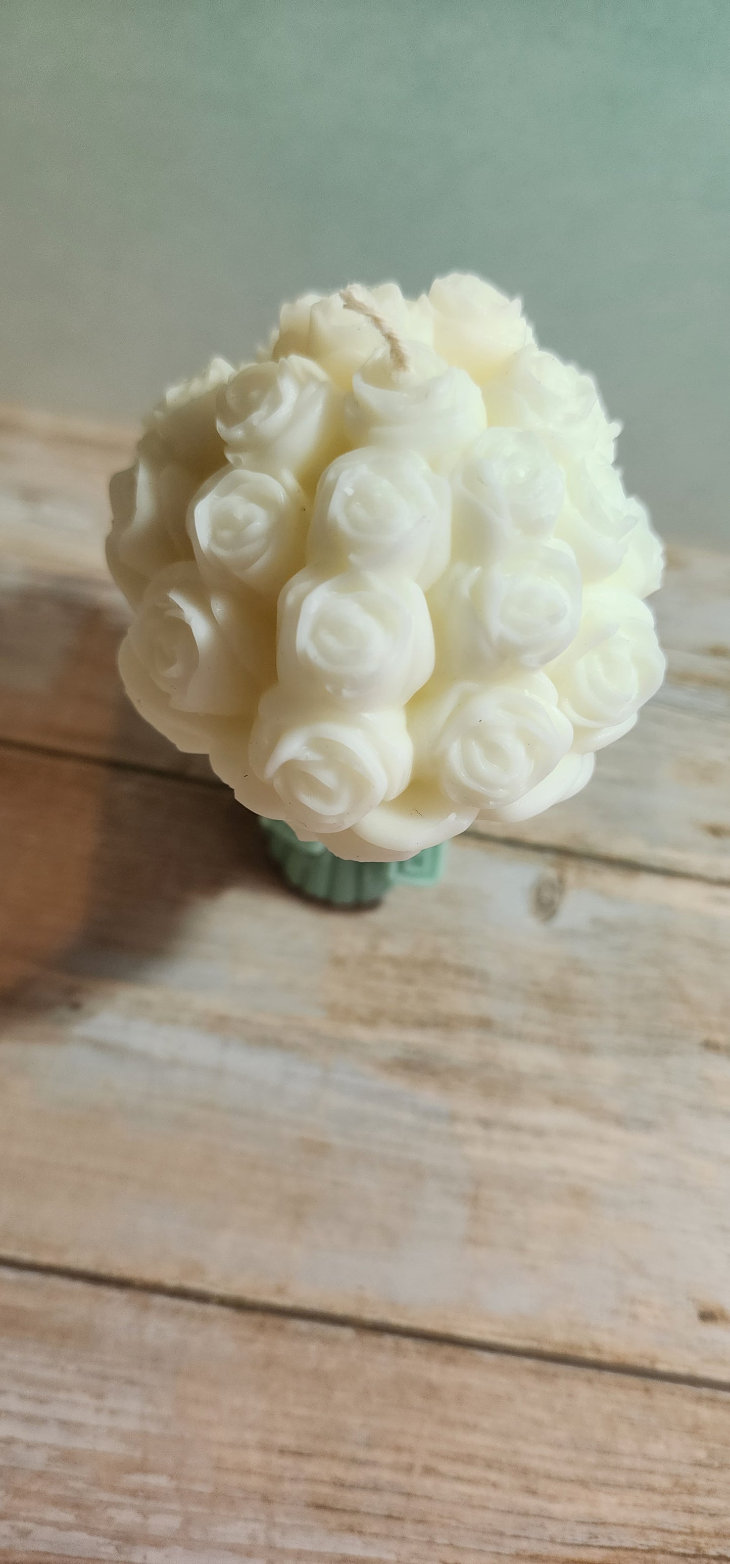 Rose Bunch Pillar Candle