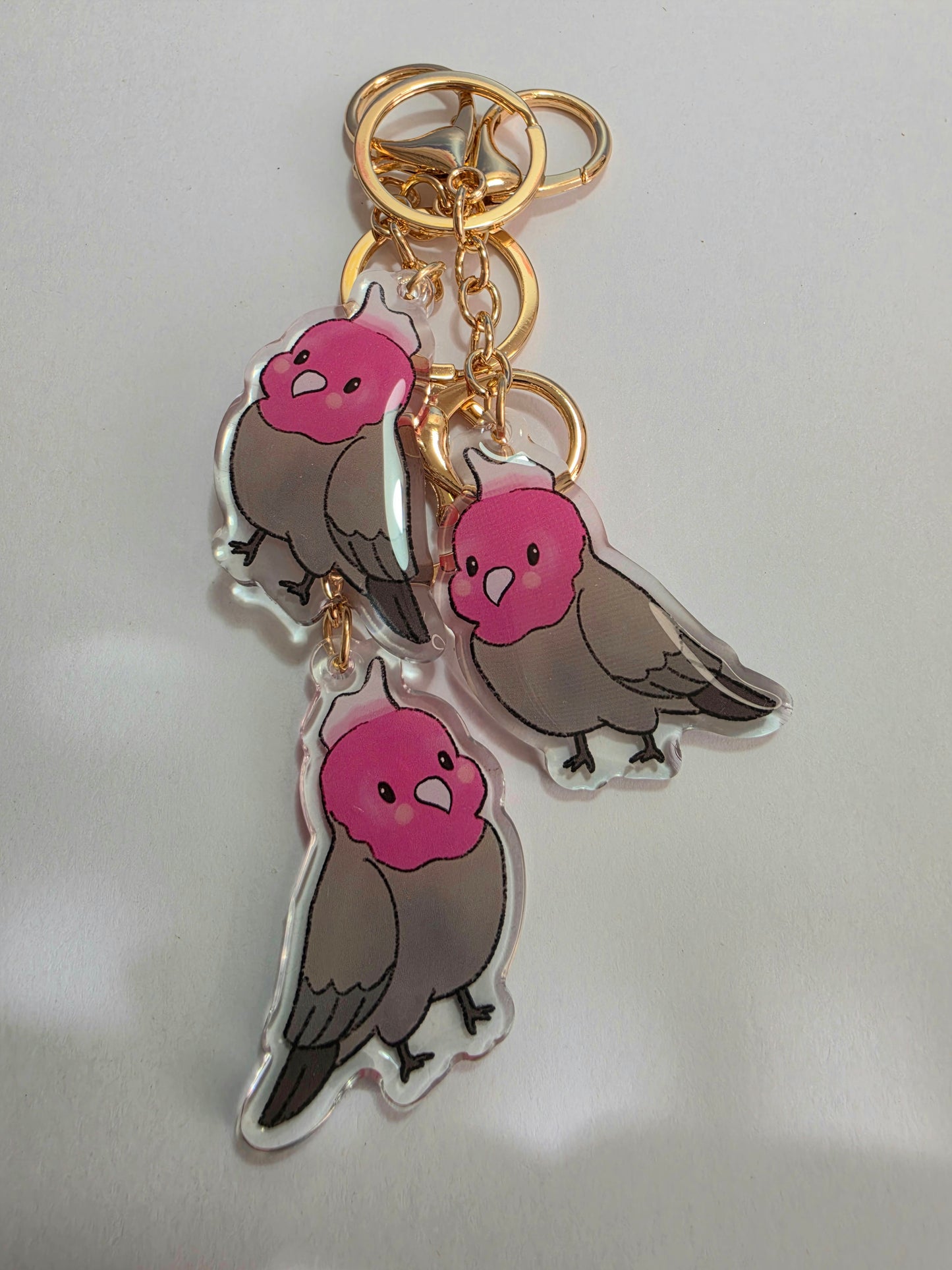Pet Keychain 089 - Galah - Bird