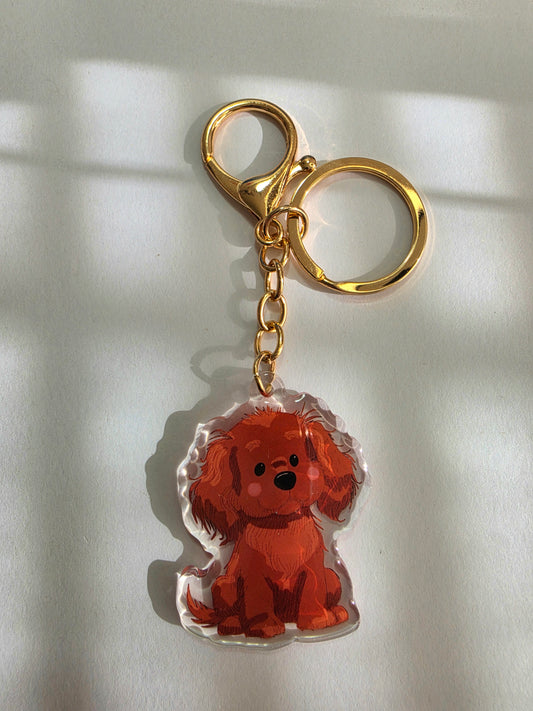 Pet Keychain 062 - Red - Spaniel